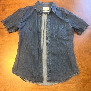 Goodfellow & Co Dark Blue Casual Button Down Shirt